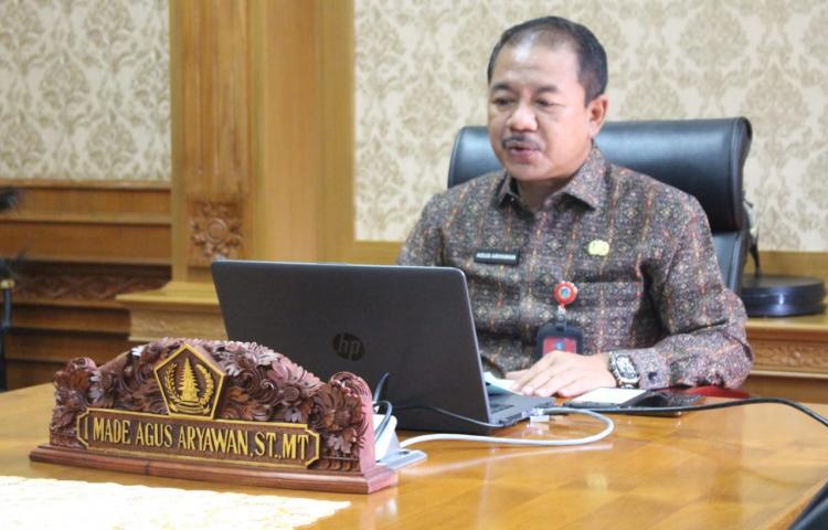 Diskerpus Kabupaten Badung Mengadakan Webinar Sosialisasi Sistem Klasifikasi Keamanan Akses Dan Arsip Dinamis (SKKAAD)