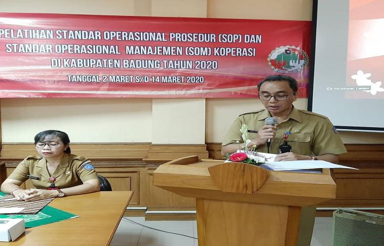 Pelatihan Standar Operasional Prosedur (SOP) dan Standar Operasional Manajemen (SOM) Koperasi di Kabupaten Badung Tahun 2020