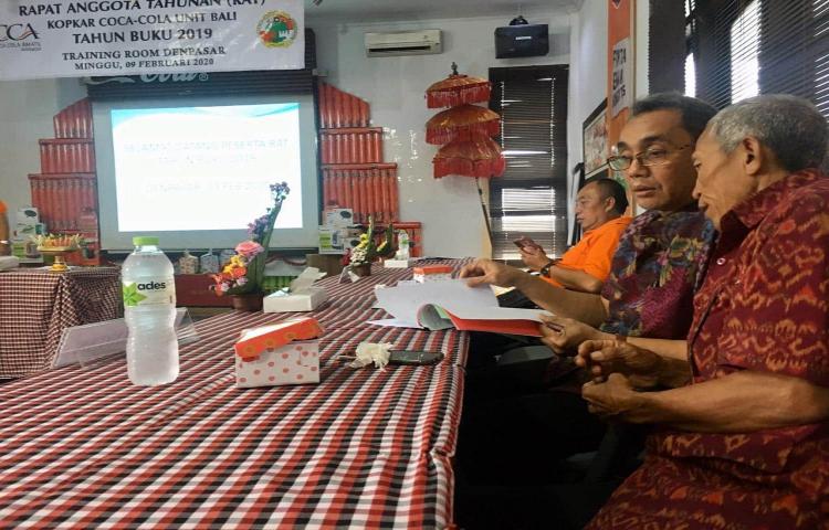 Rapat Anggota Tahunan ( RAT ) Koperasi Karyawan Coca Cola Tahun Buku 2019