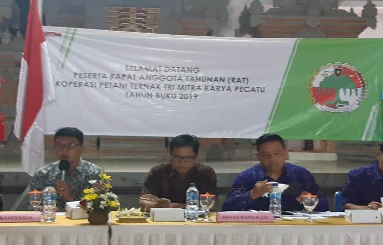 Rapat Anggota Tahunan ( RAT ) Koperasi Petani Ternak Tri Mitra Karya Pecatu Tahun Buku 2019