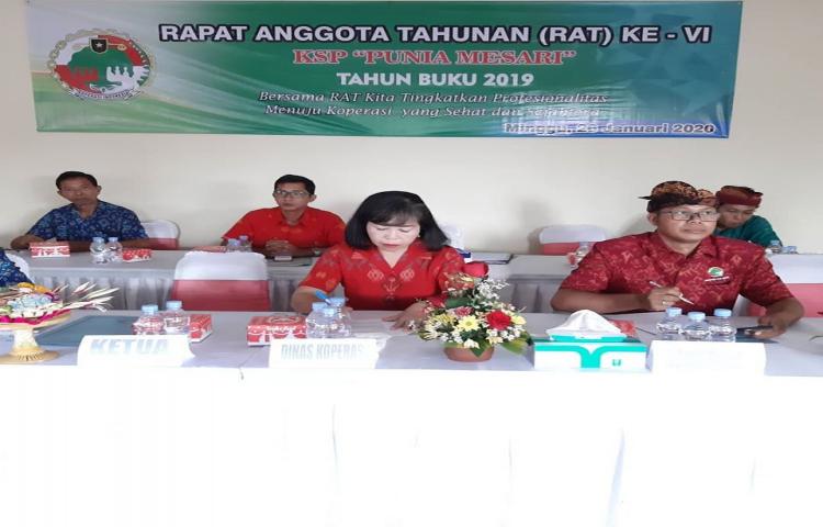 Rapat Anggota Tahunan ( RAT ) Koperasi Simpan Pinjam Punia Mesari
