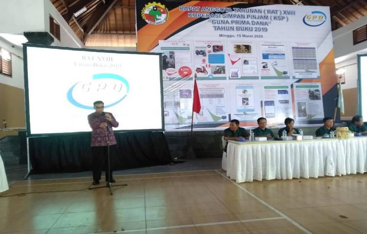 Rapat Anggota Tahunan (RAT) Koperasi Simpan Pinjam (KSP) Guna Prima Dana Tahun Buku 2019