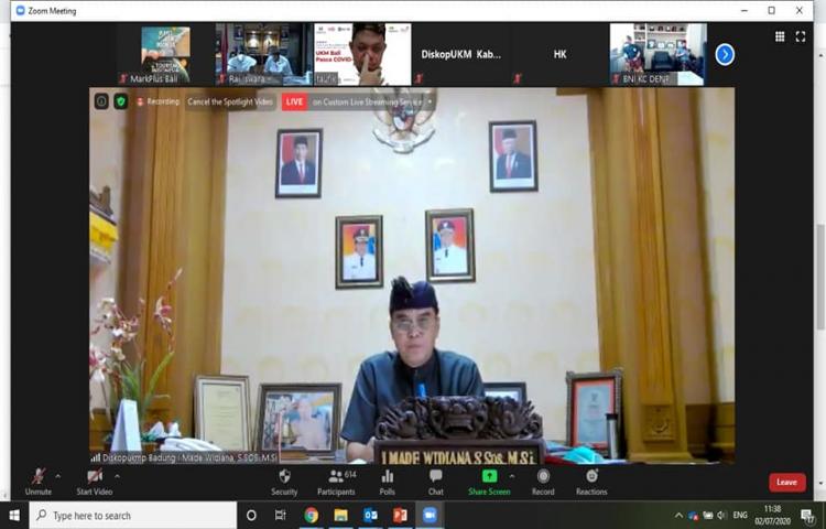 Webinar Markplus Government Rountable Series 6 : UKM Bali Pasca COVID-19.