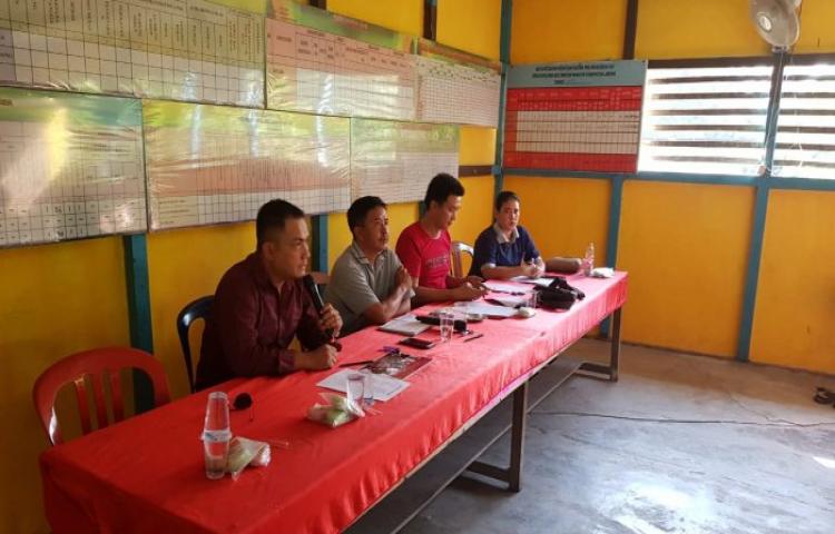 Hadiri Rapat Pembentukan HUT RI, Kapolsek Imbau Warga Desa Kayu Ara