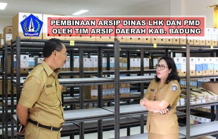 PEMBINAAN ARSIP DINAS LHK DAN PMD OLEH TIM ARSIP DAERAH KAB. BADUNG
