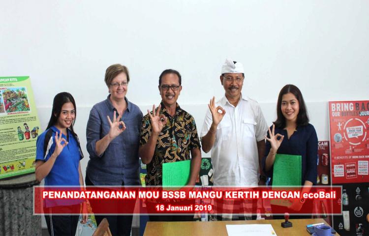 PENANDATANGANAN MOU BSSB MANGU KERTIH DENGAN ecoBali