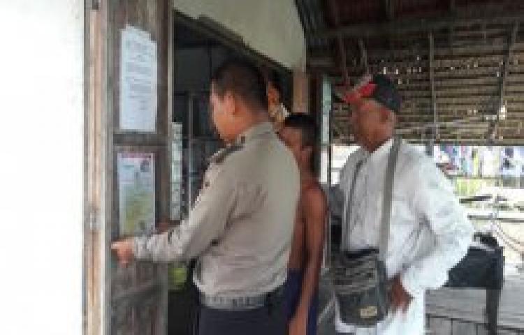 Polsek Sejangkung Imbau Warga Agar Tak Bakar Lahan