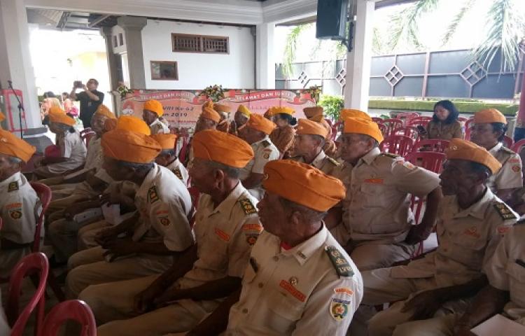 LEGIUN VETERAN REPUBLIK INDONESIA KABUPATEN BADUNG MENGHADIRI ACARA PERINGATAN DAN SYUKURAN HUT LVRI KE-62