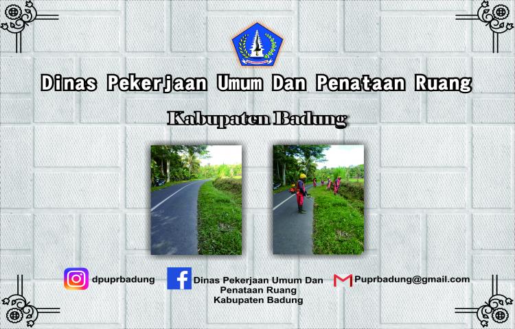 Sedang Berlangusng perabasan bahu jalan br gunung taman--kuburan punggul kecamatan abiansemal