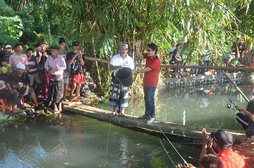 Bupati Buka Lomba Mancing Air Deras Lingkungan Panglan, Kapal. Giri Prasta : Pemkab Badung Akan Back Up Biaya Upakara