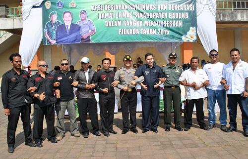 Komitmen Amankan Pilkada Badung Ormas, Pemerintah dan Polri Gelar Deklarasi Damai