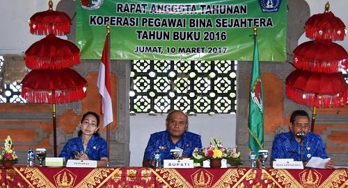 Koperasi Bina Sejahtera Badung Raih WTP,  RAT Tepat Waktu Ciri Koperasi Sehat