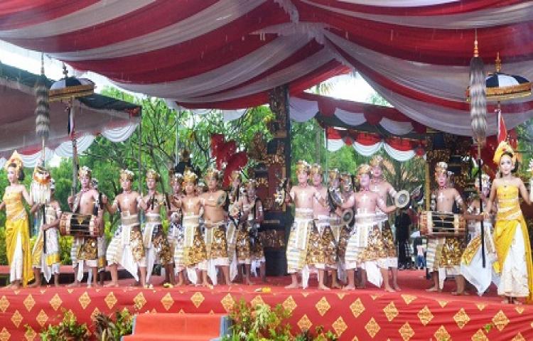 Lomba Beleganjur se-Bali di Puspem Badung Digelar Meriah
