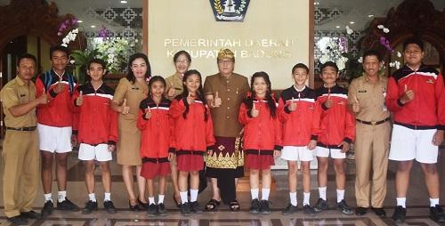 Pamitan ke Bupati, Delapan Siswa Badung Ikuti FLS2N