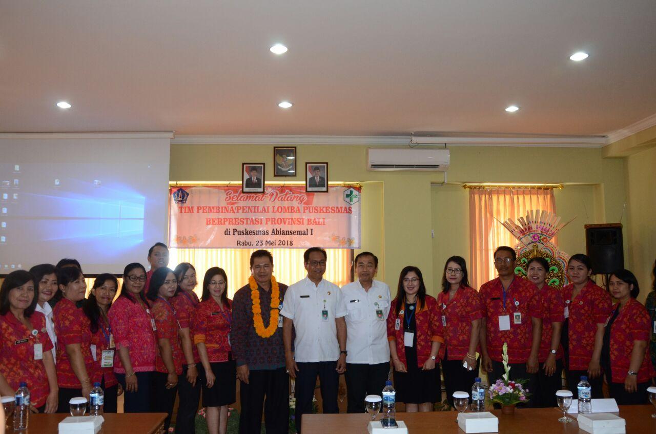 UPT Puskesmas Abiansemal 1 Dinilai Tim Puskesmas Berprestasi Provinsi Bali