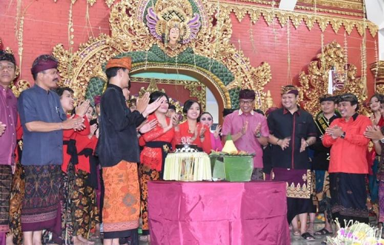 Wabup Suiasa Hadiri HUT ST Satya Muni ke-35, Wabup : Ajak Pemuda Jauhi Narkoba dan HIV/AIDS