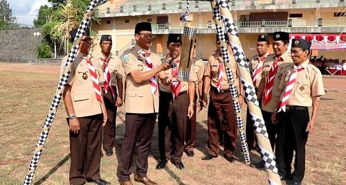 Wakil Bupati I Ketut Suiasa Buka Jambore Pramuka Ranting se-Badung
