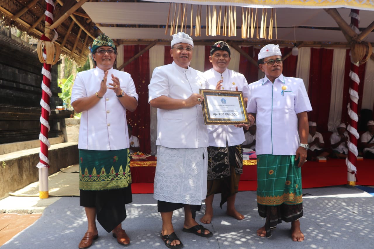 Desa Adat Banjarsayan Laksanakan Karya Atma Wedana Bupati Dukung Dana Upakara 700 Juta