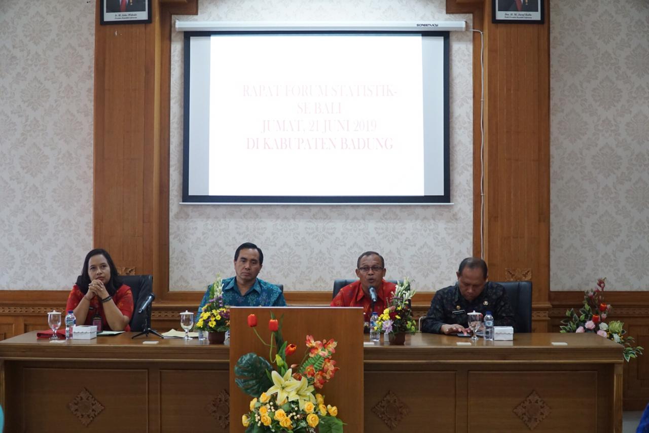 Kominfo Badung Tuan Rumah Rapat Forum Statistik se-Bali 