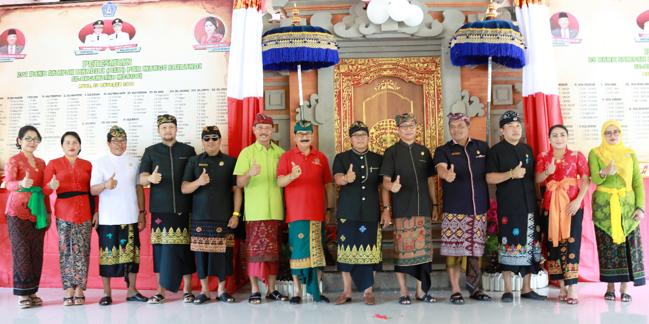 Bupati Resmikan 207 Bank Sampah Mandiri PKK Kecamatan Mengwi Badung Siap Menjadi Contoh Di Tingkat Nasional maupun Internasional