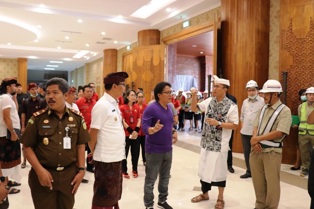 Peninjauan Tiga Proyek Fisik di Badung, Balai Budaya "Giri Nata Mandala" tahap Finishing