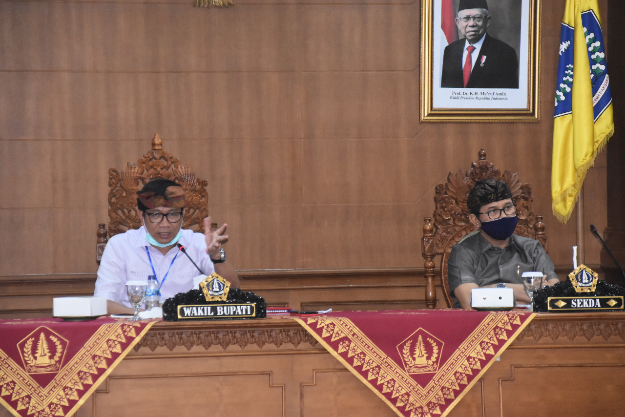 Sinkronisasi dan Konsolidasi Data Calon Penerima Jejaring Pengaman Sosial, Wabup Himbau Perbekel/Lurah Lakukan Pendataan Dengan Valid