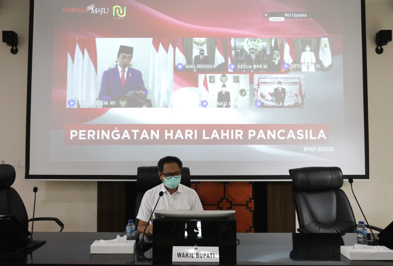 Wabup Suiasa Ikuti Upacara Peringatan Hari Lahir Pancasila, Pancasila Harus Terus Menjadi Nilai Yang Hidup Dan Berkerja Dalam Kehidupan