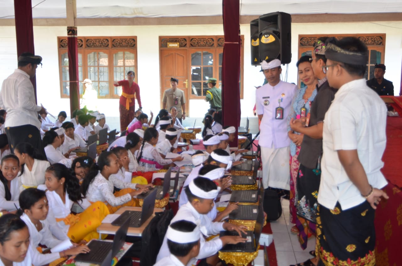 Desa Punggul Gelar Bulan Bahasa Bali 2020 Upaya Lestarikan Bahasa, Aksara dan Sastra Bali