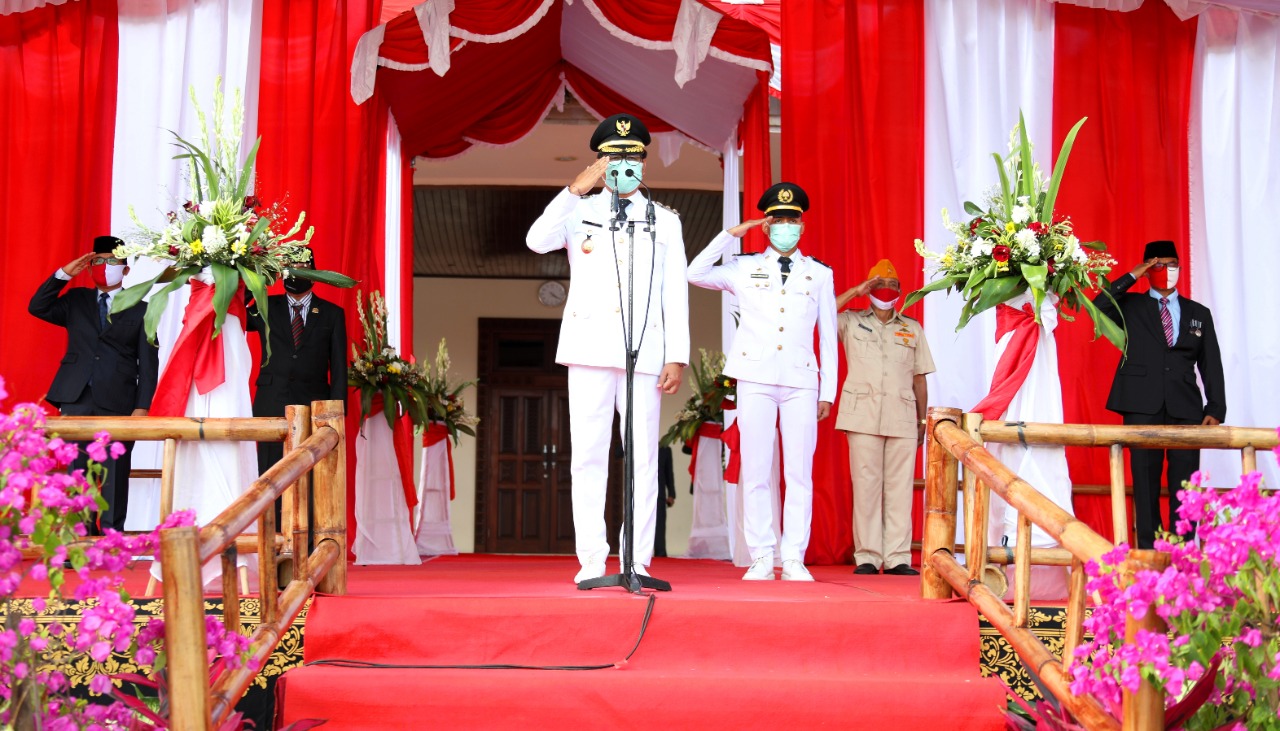 Upacara Penurunan Bendera HUT RI ke-75 di Kabupaten Badung Dilanjutkan Dengan Syukuran