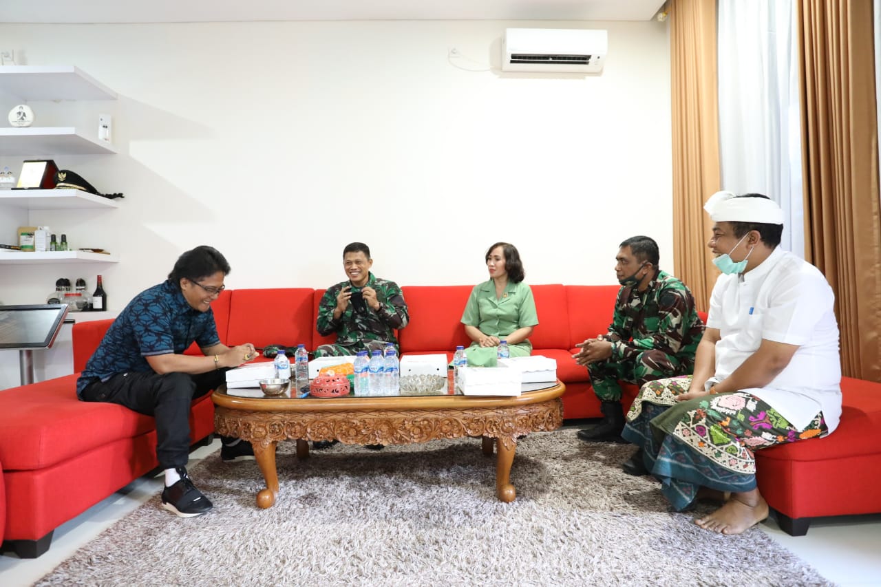 Bupati Giri Prasta Terima Dandim 1611 Badung, Harapkan Kerjasama dan Sinergi Tetap Terjaga