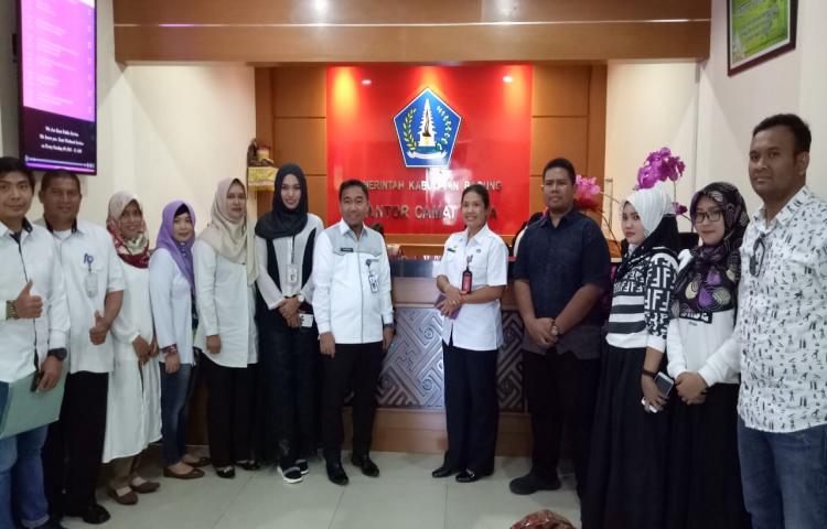 Kunjungan Kerja dari Kecamatan Simpang Empat Kabupaten Tanah Bumbu Kalimantan Selatan