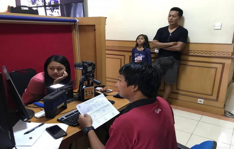 Pelayanan Kantor Camat Kuta menjelang Pemilu pada hari minggu (14/04/2019)