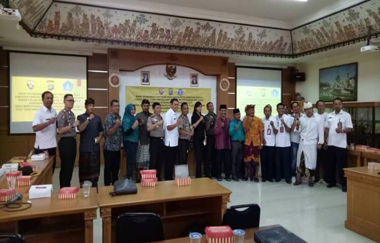 Rapat Koordinasi dan tatap muka Kapolresta Denpasar di Kecamatan Kuta