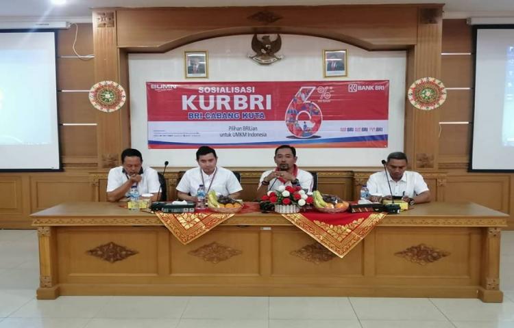 Sosialisasi KUR BRI Cabang Kuta di Kecamatan Kuta Tahun 2020