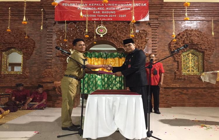 Kepala Lingkungan Ancak Resmi Dilantik