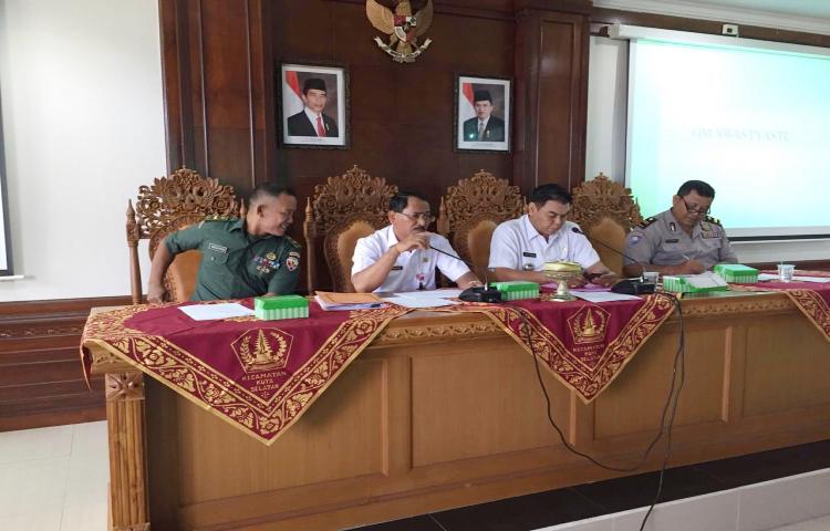 Rapat Koordinasi Kecamatan Kuta Selatan Bulan Juli, 2019