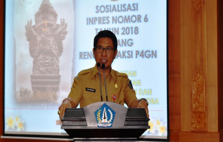 Buka Sosialisasi Inpres Rencana Aksi P4GN