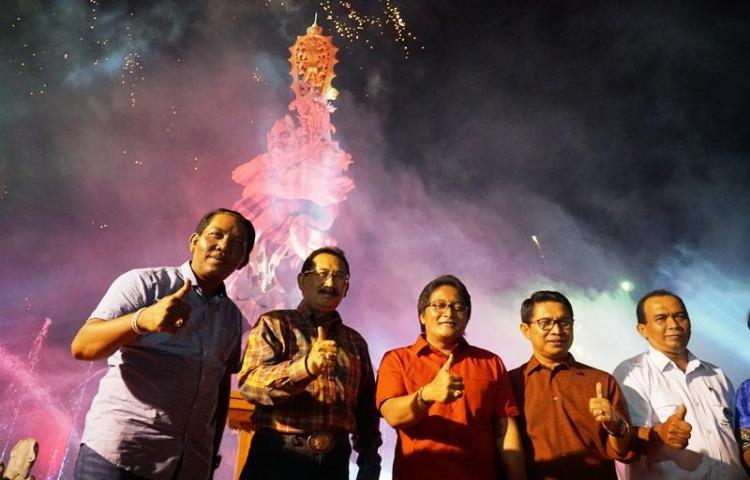 Bupati Badung Resmikan PenataanTaman dan Air Mancur Di Areal Patung Dewa Ruci