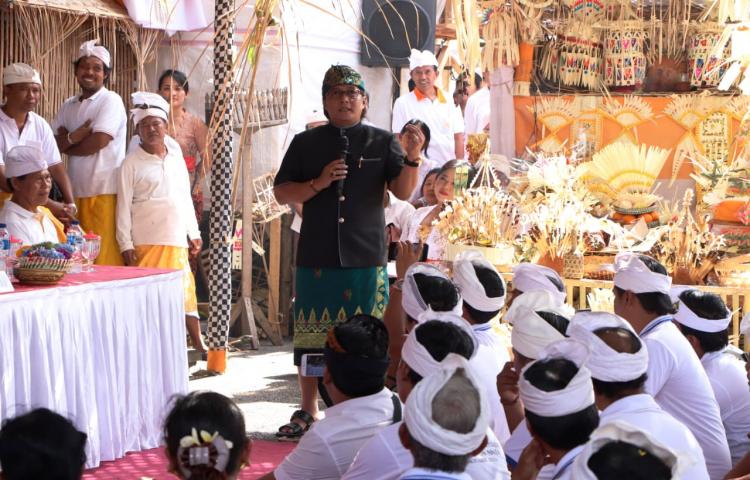 Bupati Giri Prasta Hadiri Nyekah Massal Br. Dajan Peken, Penarungan, Mengwi