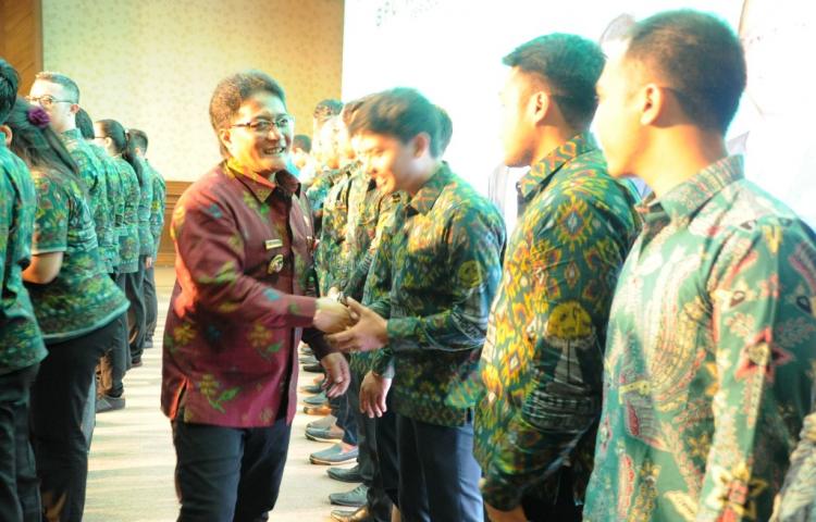 Bupati Giri Prasta Hadiri Pelantikan BPC HIPMI Badung  Harapkan HIPMI cetak lebih banyak pengusaha muda