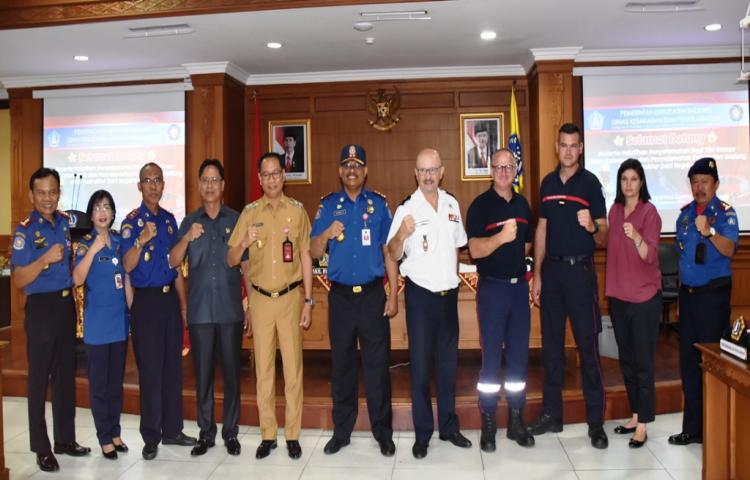Dinas Kebakaran dan Penyelamatan Badung dapat pelatihan Rescue dari Prancis
