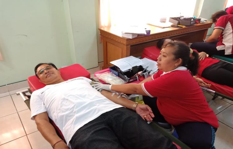 Dukung Program Quick Wins  Donor Darah HUT Puskesmas Mengwi III ke-27