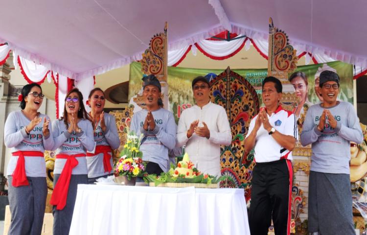 HUT Ke-1 Badung Happy Movement  Dukung Pemkab. Badung melalui "Badung Ten Polusi"