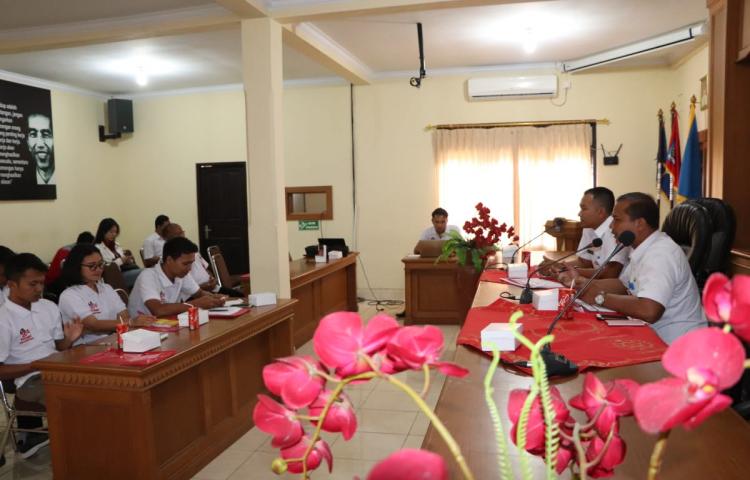 Humas Badung menjadi narasumber bimtek Kelompok Informasi Masyarakat (KIM) Desa Punggul