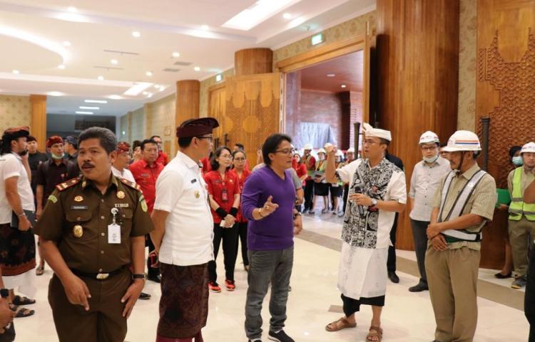 Peninjauan Tiga Proyek Fisik di Badung Balai Budaya "Giri Nata Mandala" tahap Finishing