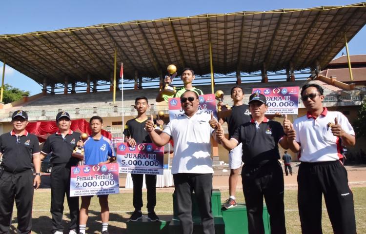 Penutupan GSI SMP se-Badung Tim SMP Kecamatan Kuta Selatan Juara