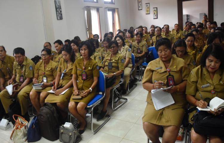 Sosialisasi Perpustakaan Digital dan Braille Corner mengenai i-Badung