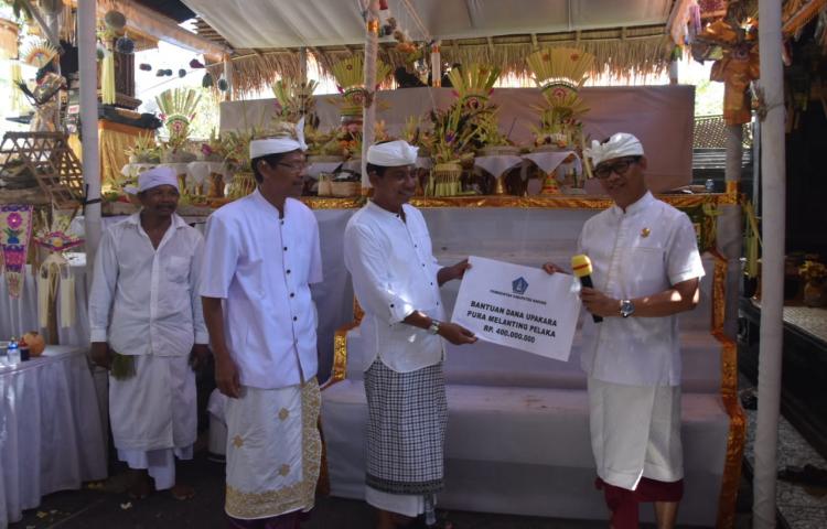 Wabup Suiasa hadiri Upacara Melaspas Panca Rupa di Pura Melanting Pelaka Pecatu