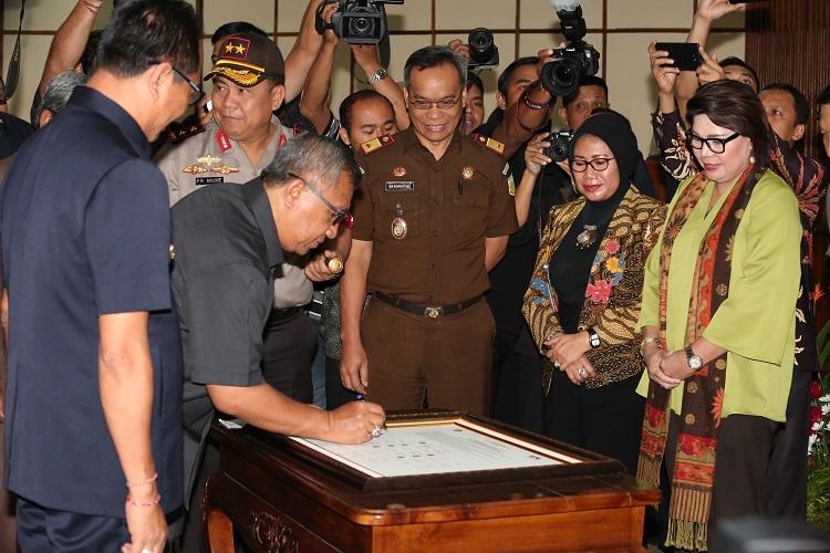 Penandatanganan Komitmen Bersama Program Pemberantasan Korupsi