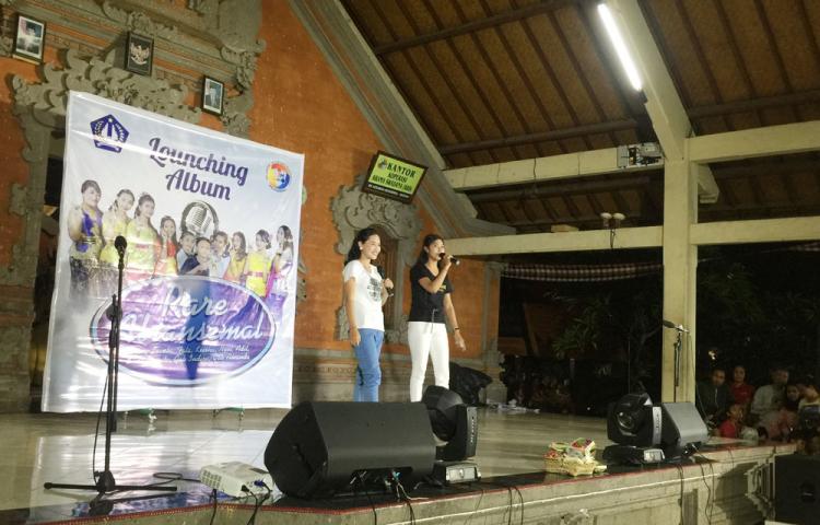 Lounching Album Rare Abiansemal, dibawakan Dua Gadis Cantik